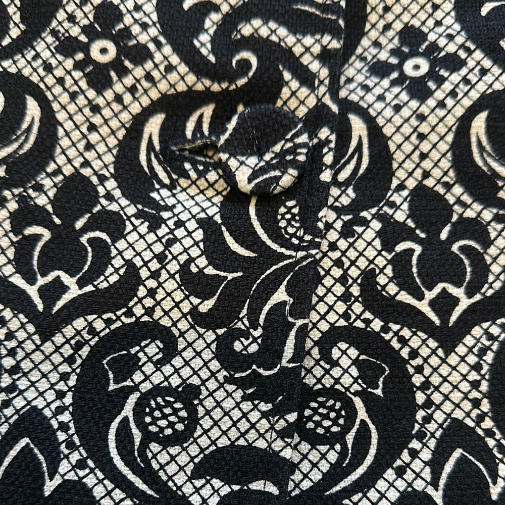 Talbots Black and White‎ Paisley Blazer - Picture 2 of 9